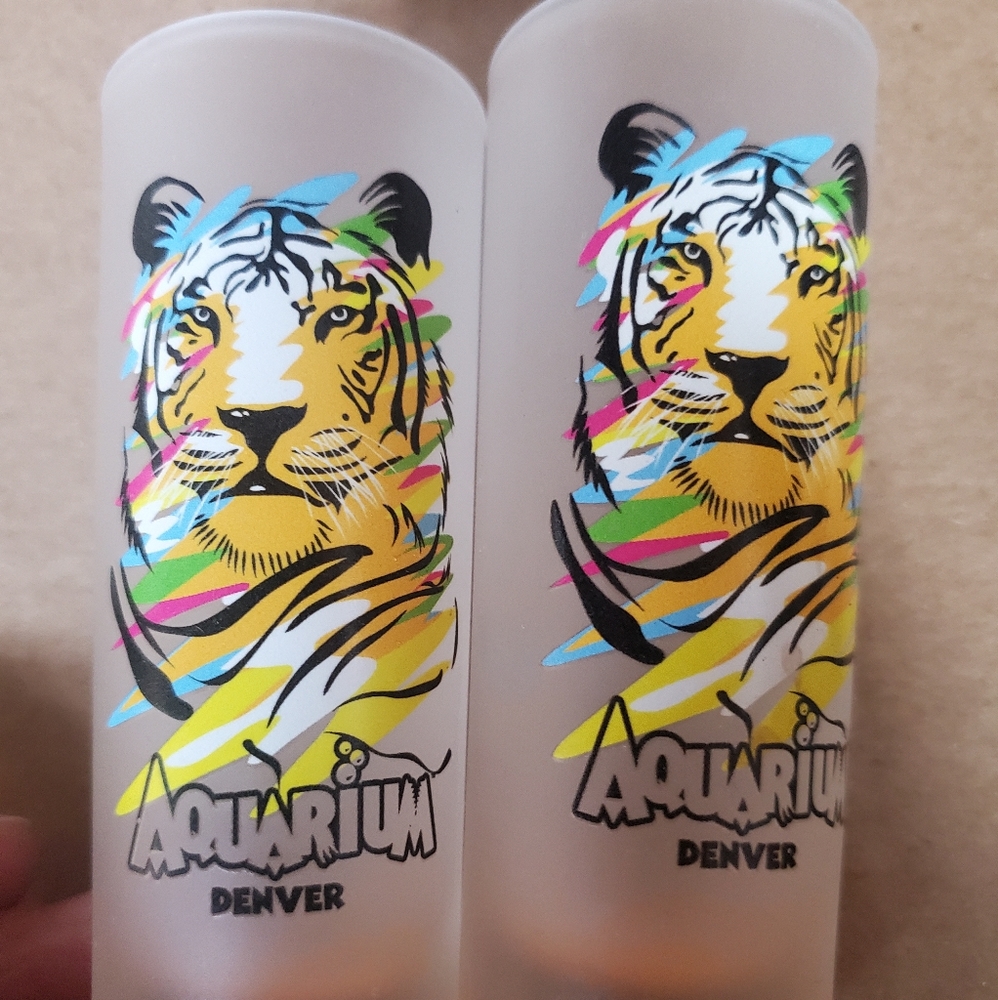 Tiger Shot Glasses NWT